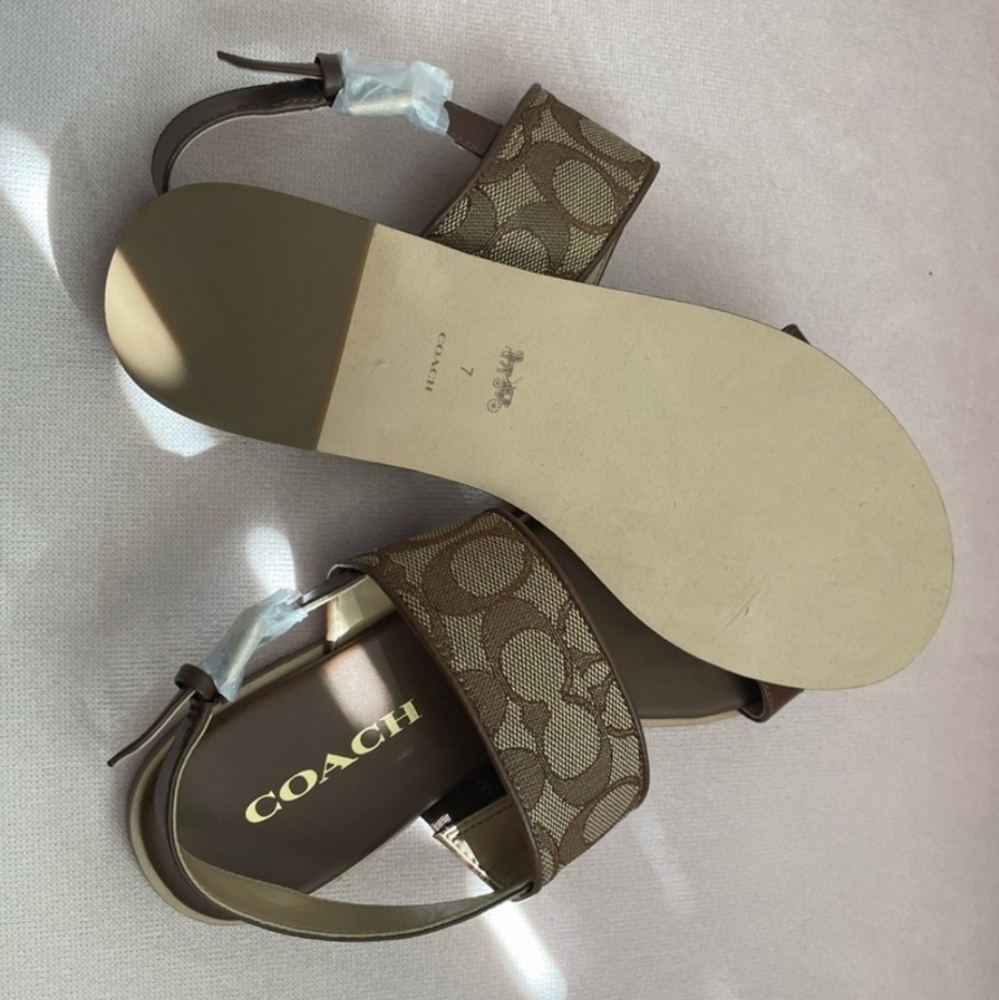 Coach Brown Sandals - Picture 2 of 3